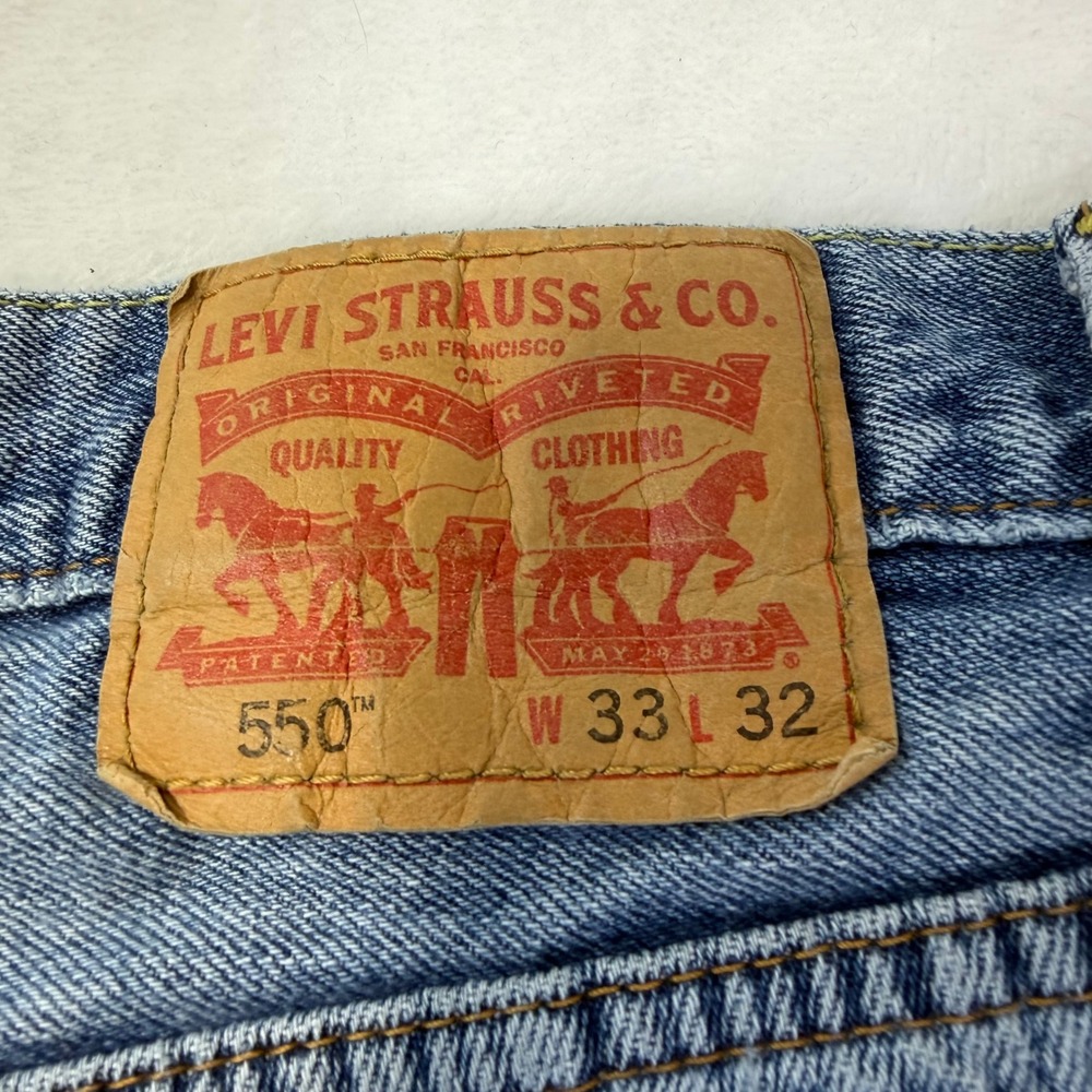 Levis 550 Relaxed Fit Mens Blue Denim Jeans 30x30 Medium Wash 00550-4891 - Picture 2 of 12